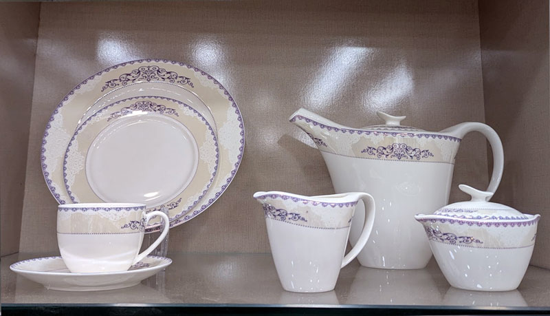 Spk Fine Bone China Tea Set 24 Pcs 6 Person