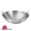 Stainless Steel Wok Round Bottom Wok Capacity Saute Pan - 32Cm