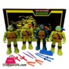 Teenage Mutant Ninja Turtles Action Figures Set For Kids With Light 4Pc