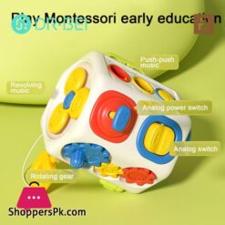 Toddler Busy Cube Interactive Sensory Toy For Toddlers Educational Busy Cube With Rotatable Gears Bubble Push Activities Perfect Gift For Boys Girls Toddlers Educational Toy