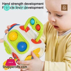 Toddler Busy Cube Interactive Sensory Toy For Toddlers Educational Busy Cube With Rotatable Gears Bubble Push Activities Perfect Gift For Boys Girls Toddlers Educational Toy