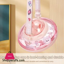 Ufo Shape Plastic Cup Summer Cute Water Bottle With Rope 550Ml