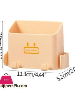 Wall-Mounted Storage Box Storage Rack Shelf Organizer Hooks Remote Control Mobile Phone Holder - Image 6
