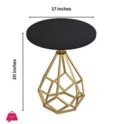 Black &Amp; Gold Coffee Table For Living Room &Amp; Office