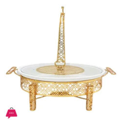 Brilliant Oval Dish With Candle Stand - 16 Inch