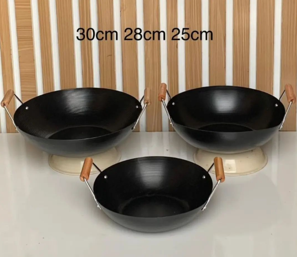 Chiness Wok Non Stick Double Handle 26-Cm