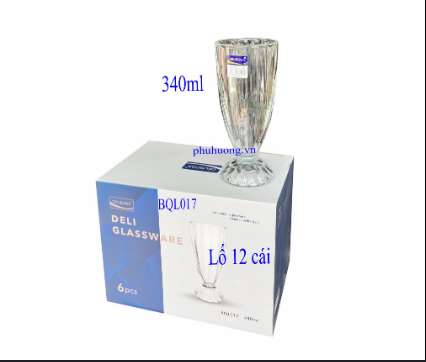 Deli Milkshake Cup Milk Tea Cup Beverage Cup Ice Cream Cup Glass - 6 Pcs