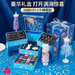 Diy Handmade Beaded Jewelry Box Children'S Crystal Gem Beads Kit For Girls