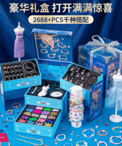 Diy Handmade Beaded Jewelry Box Children'S Crystal Gem Beads Kit For Girls - Image 2