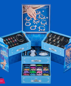 Diy Handmade Beaded Jewelry Box Children'S Crystal Gem Beads Kit For Girls - Image 4