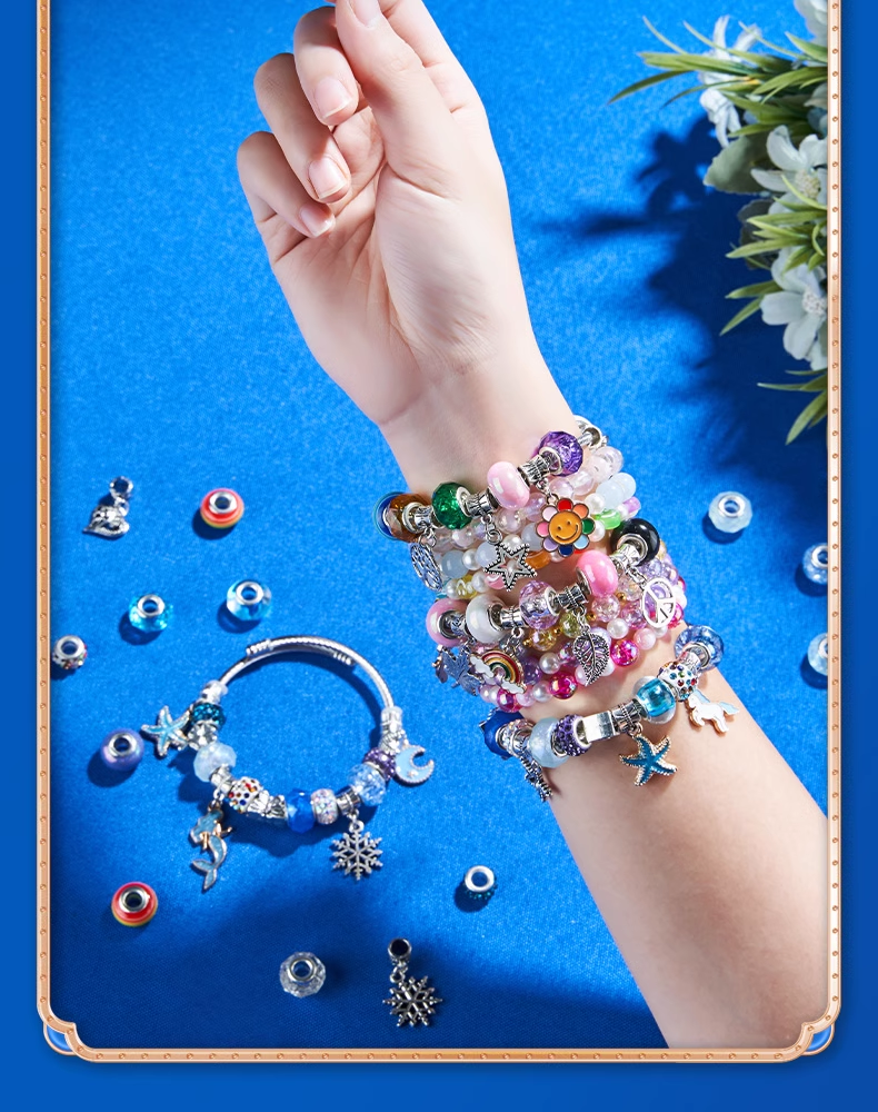 Diy Handmade Beaded Jewelry Box Children'S Crystal Gem Beads Kit For Girls