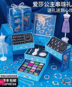 Diy Handmade Beaded Jewelry Box Children's Crystal Gem Beads Kit For Girls