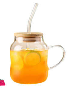 Glass Tumbler With Straw And Lid Drinking Glasses Iced Coffee Cup Glass For Smoothie Soda Tea - Image 2