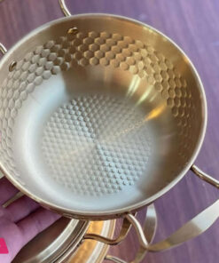 Golden Cooking Pot Hammer Pattern With Cover Special Pot For Golden Instant Noodle Pot For Cooking 20Cm - Image 5