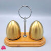 Golden Egg Stainless Steel Salt &Amp; Pepper Shaker Set 2 Golden Egg Stainless Steel Salt &Amp; Pepper Shaker Set