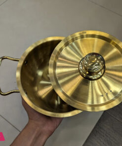 Golden Pot Koreanstyle Noodle Pot With Double Handles Cooking Soup Pot Stainless Steel -22Cm - Image 2