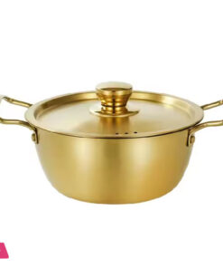Golden Pot Koreanstyle Noodle Pot With Double Handles Cooking Soup Pot Stainless Steel -22Cm - Image 6