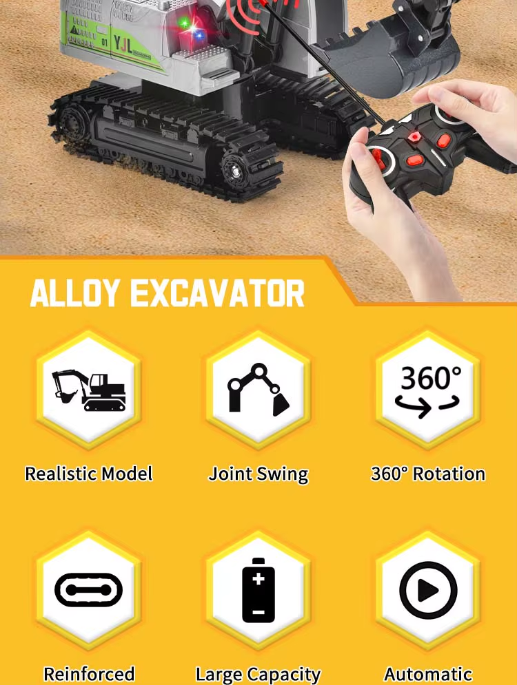 Heavy Construction Remote Control Excavator Toys Kids