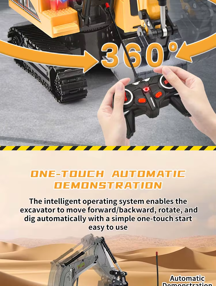 Heavy Construction Remote Control Excavator Toys Kids