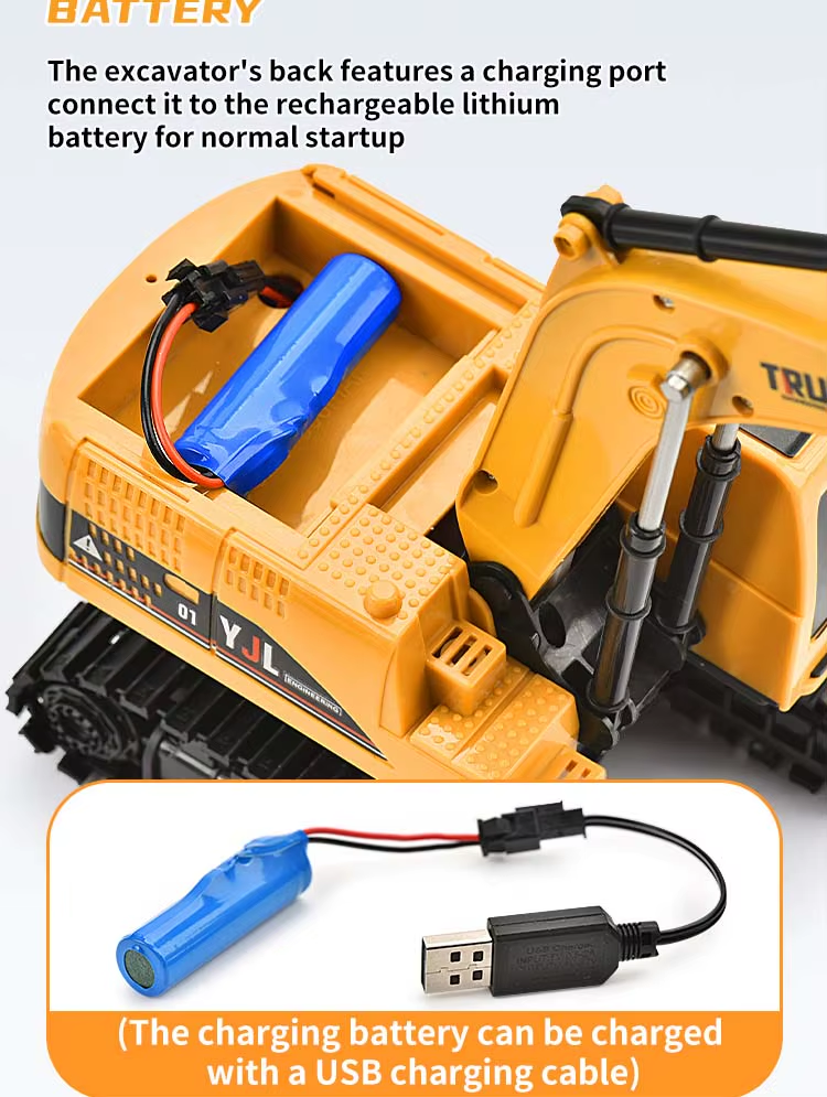 Heavy Construction Remote Control Excavator Toys Kids