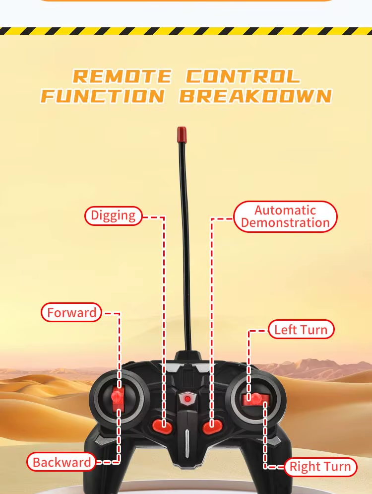 Heavy Construction Remote Control Excavator Toys Kids