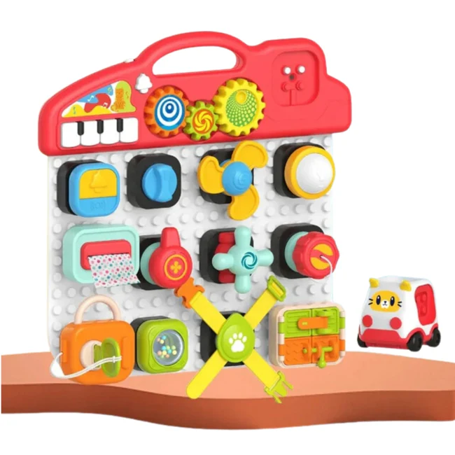 Huanger Musical Blocks Board Musical Activity Busy Board