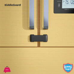 Kiddie Guard Baby Safety Multipurpose Latch Lock For Refrigerator Freezer Cupboards Cabinets Lock Door Gap Distance Cabinet Door Lock Protect Baby - 1Pcs