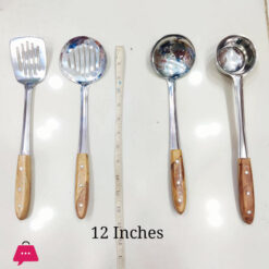 Kitchen Cooking Spoon Wooden Handle 12 Inches