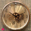 Modern Wall Clock With Moving Gears Sweep Movement No Ticking Quartz Movement