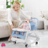 New Version Baby Multi-Function Baby Bouncer &Amp; Rocker Comfort Chair Pushable Trolley Baby Bassinet