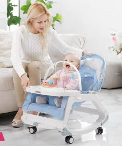New Version Baby Multi-function Baby Bouncer & Rocker Comfort Chair Pushable Trolley Baby Bassinet
