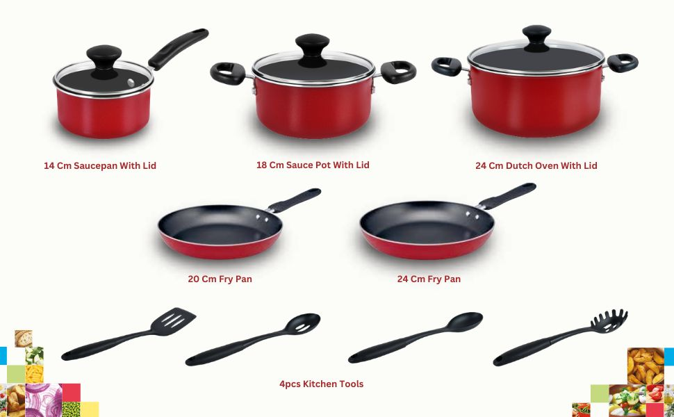 Prestige Cookware Set Of 12 Pieces - Pr20486