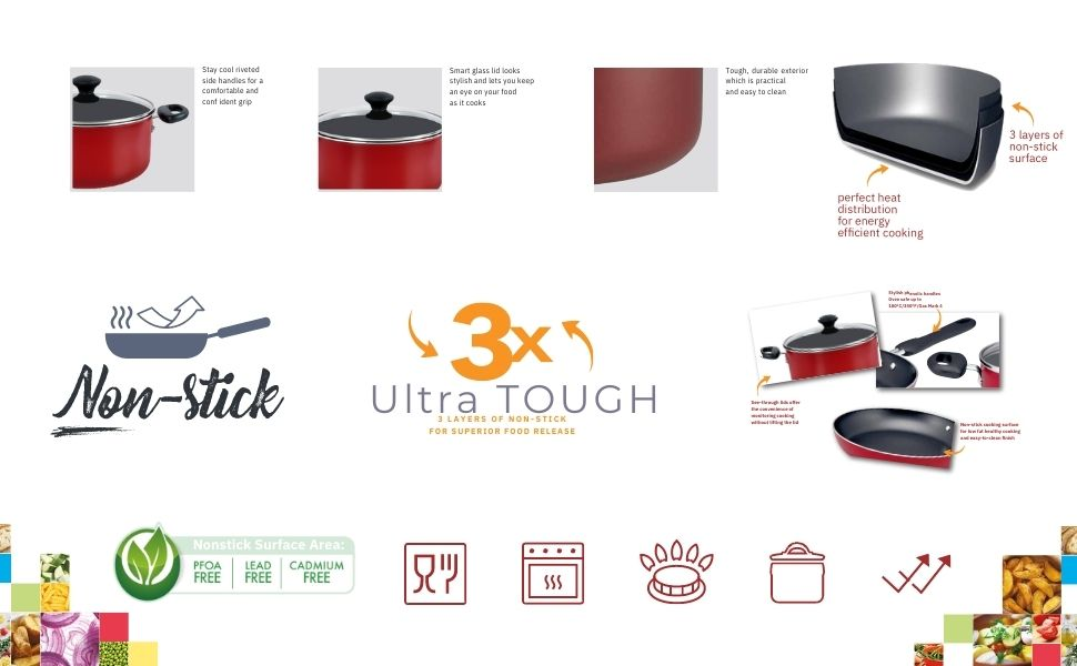 Prestige Cookware Set Of 12 Pieces - Pr20486