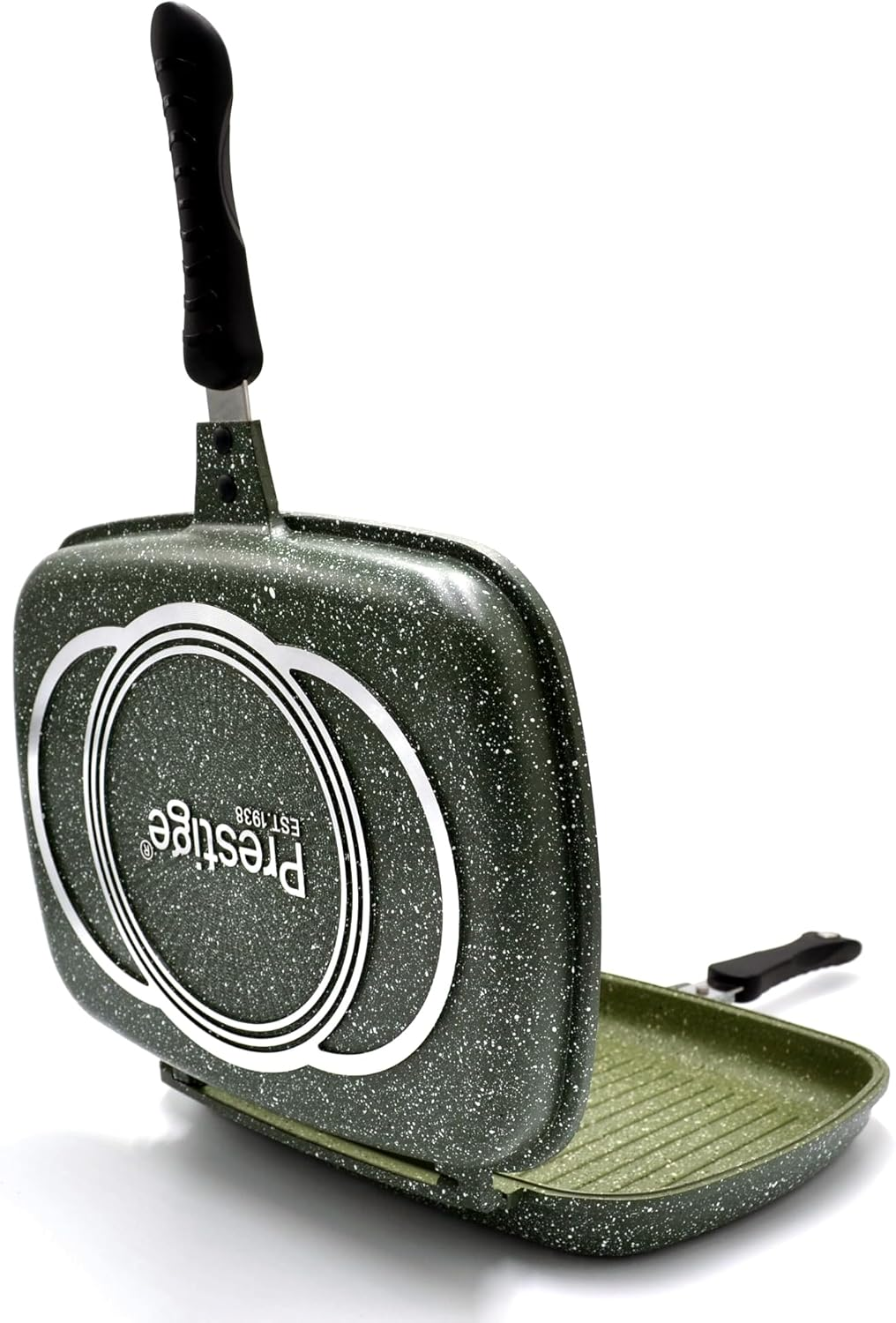 Prestige Double Fry Pan Double-Sided Non-Stick Griddle Pan Foldable Flipping Grill Frying Pan 32Cm - 80973