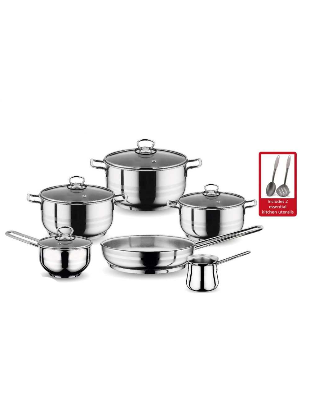 Prestige Stainless Steel 12 Pcs Cookware Set - 80952 4 Prestige Stainless Steel 12 Pcs Cookware Set - 80952