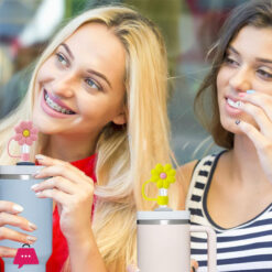  Stanley Straw Cover Silicone Straw Cover 3D Flower