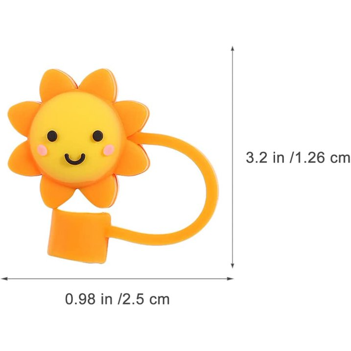  Stanley Straw Cover Silicone Straw Cover Smily Sun