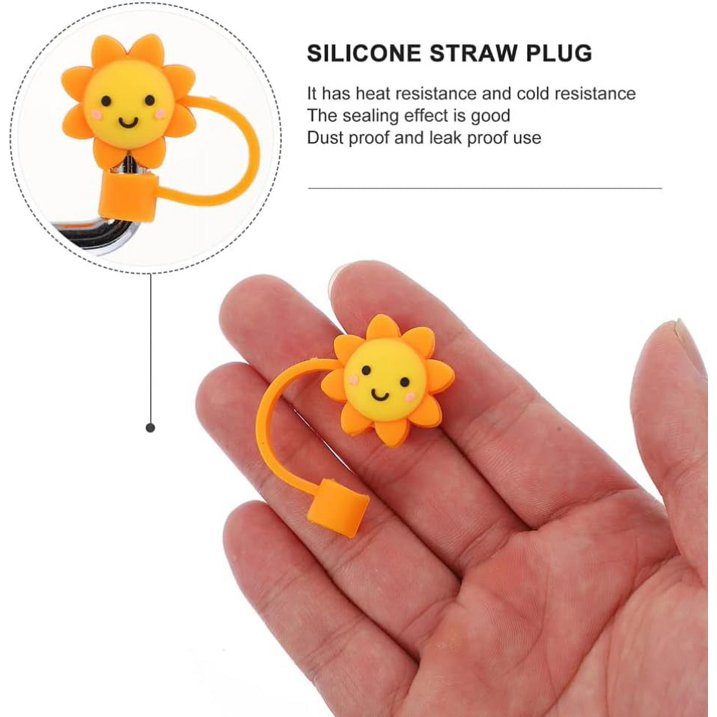  Stanley Straw Cover Silicone Straw Cover Smily Sun