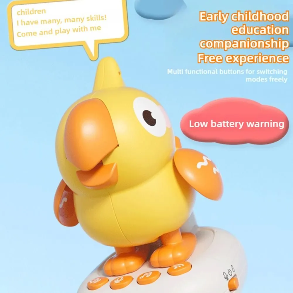 The Smart Electronic Toy For Children Cuckoo Parrot Is Equipped With Artificial Intelligence And Can Be Controlled By Voice And Dialogue