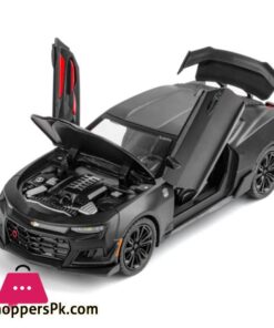 1/24 Alloy Die Cast Camaro Sports Car Model Toy Vehicle Simulation Sound Light Pull Back Collection Toys For Children - Image 3