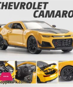1/24 Alloy Die Cast Camaro Sports Car Model Toy Vehicle Simulation Sound Light Pull Back Collection Toys For Children - Image 4