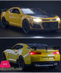 1/24 Alloy Die Cast Camaro Sports Car Model Toy Vehicle Simulation Sound Light Pull Back Collection Toys For Children - Image 5