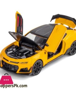 1/24 Alloy Die Cast Camaro Sports Car Model Toy Vehicle Simulation Sound Light Pull Back Collection Toys For Children - Image 6