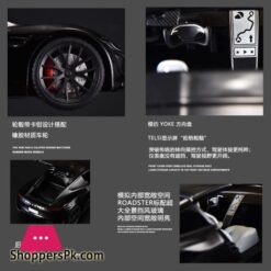 1:24 Tesla R Roadster High Simulation Diecast Metal Alloy Model Car Sound Light Pull Back