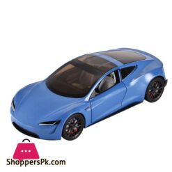 1:24 Tesla R Roadster High Simulation Diecast Metal Alloy Model Car Sound Light Pull Back