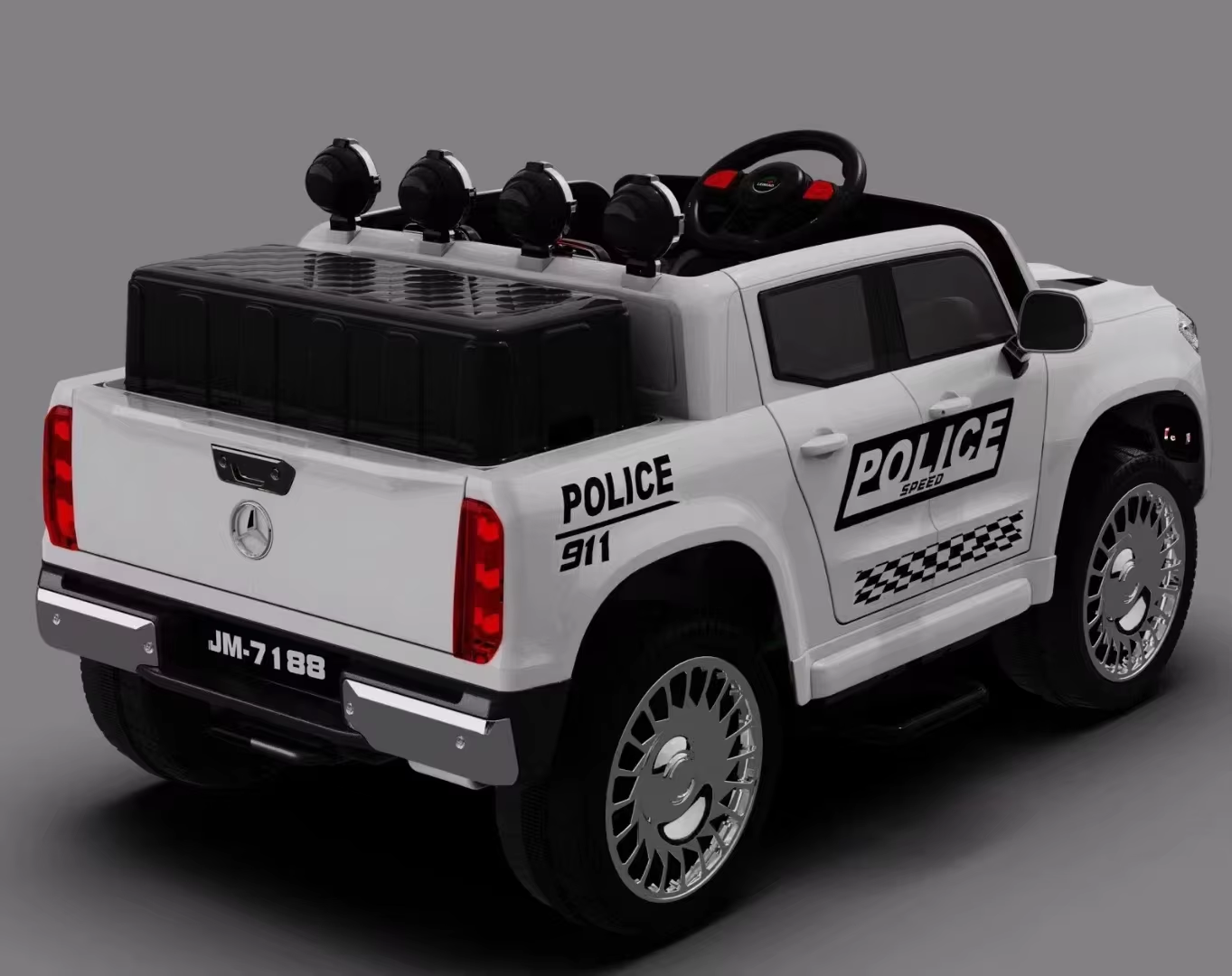 12V Mercedes Ride On Car Kids Electric 4X4 Rechargeable Children Pickup Electric Cars Remote Control With Leather Seat