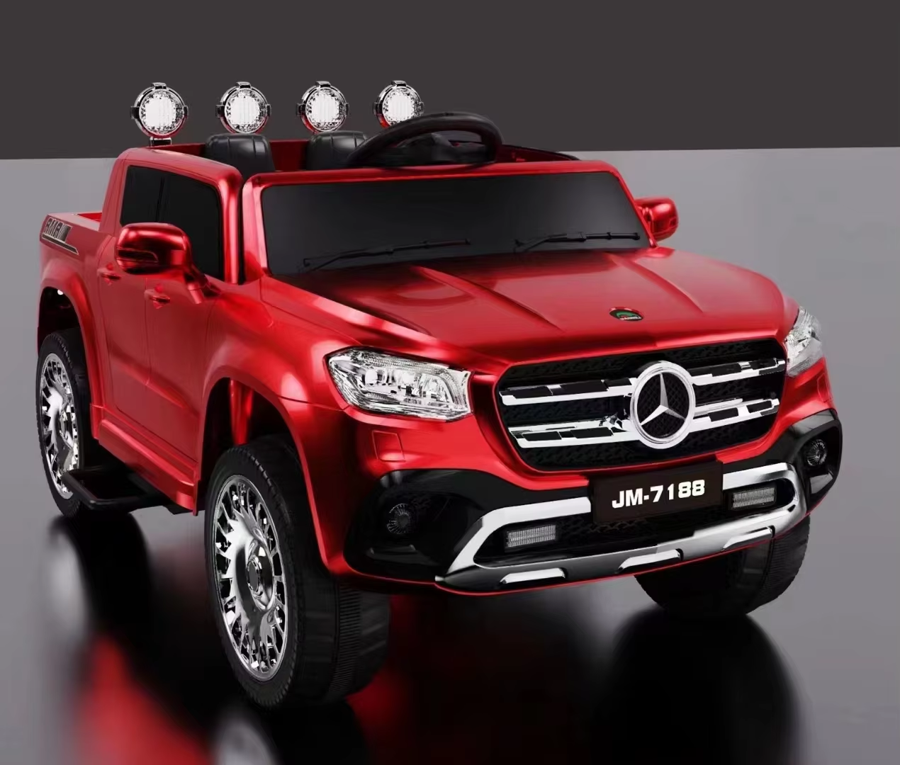 12V Mercedes Ride On Car Kids Electric 4X4 Rechargeable Children Pickup Electric Cars Remote Control With Leather Seat