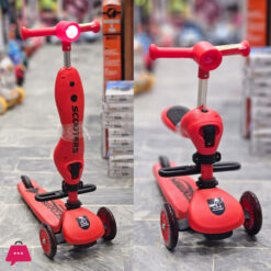 2-in-1 Kids Toddler Scooter with Removable Seat 3 Wheel Scooter for Boys Girls Adjustable Height Extra Wide Deck Scooter 2-8 Years Kids