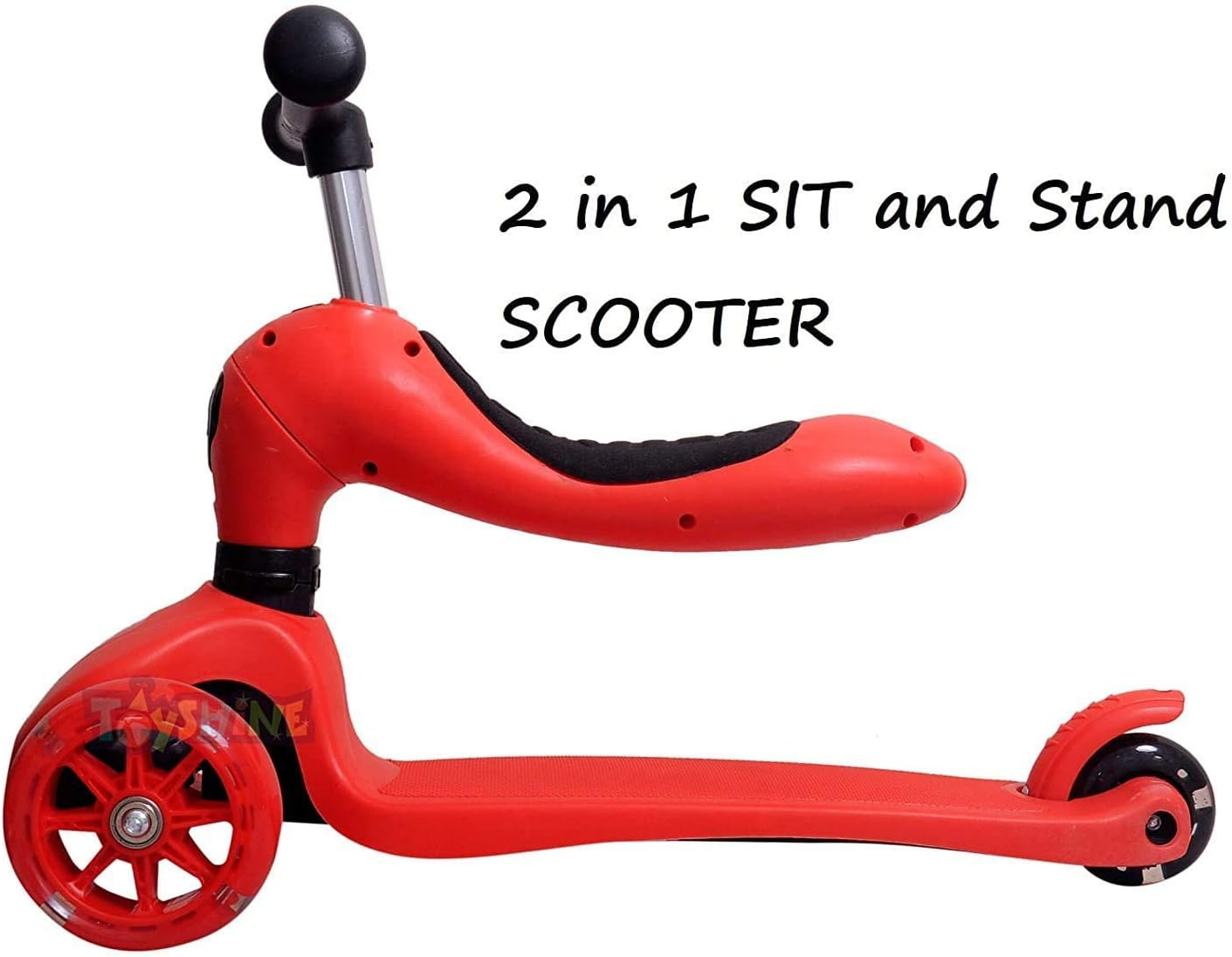 2-In-1 Kids Toddler Scooter With Removable Seat 3 Wheel Scooter For Boys Girls Adjustable Height Extra Wide Deck Scooter 2-8 Years Kids 11 2-In-1 Kids Toddler Scooter With Removable Seat 3 Wheel Scooter For Boys Girls Adjustable Height Extra Wide Deck Scooter 2-8 Years Kids