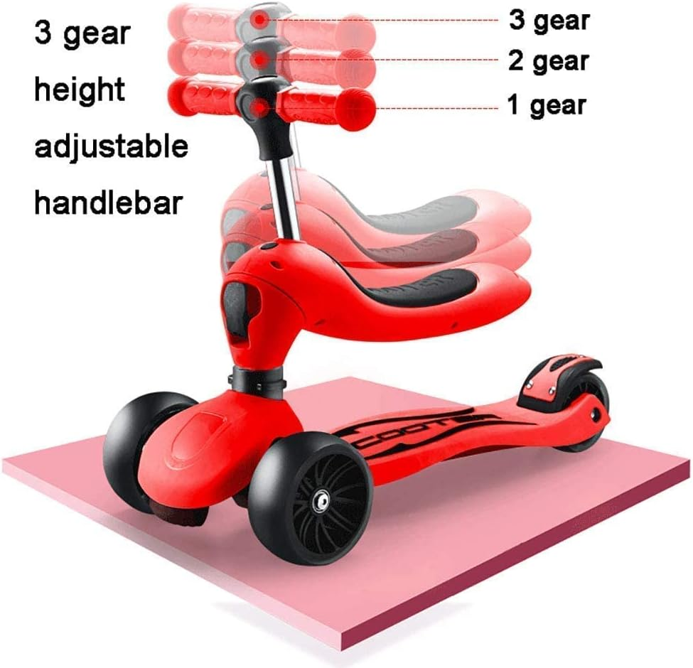 2-In-1 Kids Toddler Scooter With Removable Seat 3 Wheel Scooter For Boys Girls Adjustable Height Extra Wide Deck Scooter 2-8 Years Kids 13 2-In-1 Kids Toddler Scooter With Removable Seat 3 Wheel Scooter For Boys Girls Adjustable Height Extra Wide Deck Scooter 2-8 Years Kids